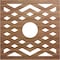 Ekena Millwork Chevron Wood Fretwork Pierced Ceiling Medallion, Walnut, 40"OD x 10 3/8"ID x 1/4"T CMWP40X40X0250CHWA - alternate 1
